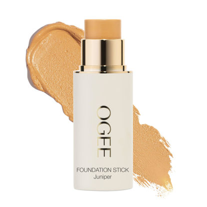 Picture of Ogee Sculpted Complexion Foundation Stick (Juniper 3.75W - Medium Light Tan, Olive Undertones) Full Coverage Foundation Makeup - Instantly Balance & Even Complexion - 70% Organic Ingredients