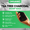 Picture of iHeart All Natural Charcoal Tea Tree Soap (2 Packs) Infused with Refreshing Peppermint Essential Oil Scent - Deep Cleanses, Exfoliates, and Hydrates - Perfect for Achieving a Radiant, and Healthy Glow