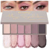 Picture of 6 Color Eyeshadow Makeup Palette, 6 Nude Champagne Gold Pink Rose Gold Black Brown Mauve Eyeshadows Palette, Everyday Matte Shimmer Finish Eye Makeup Looks,Travel Friendly Size, Built-in Mirror 07#