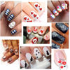 Picture of TailaiMei Nail Decals Stickers, 1600+ Pcs Self-Adhesive Tips DIY Nail Art Design Stencil (12 Large Sheets)