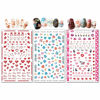 Picture of TailaiMei Nail Decals Stickers, 1600+ Pcs Self-Adhesive Tips DIY Nail Art Design Stencil (12 Large Sheets)