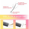 Picture of XIUSUZAKI Lash Extensions Three Core Tips 3D Eyelash Extensions W Shape 0.07mm Thickness D Curl Mix 8-15mm Premade Fans Easy Fan Volume Lashes Matte Black Crisscross(W-3D-Three Core-0.07-D,8-15mm Mix)
