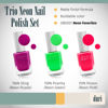 Picture of duri Trio Neon Nail Polish Set - GBD201 Neon Favorites, Matte Finish, Quick Drying, 0.45 Fl Oz each