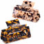 Picture of 2 Pack Cutout Tortoise and Leopard Square Celluloid Acetate Jaw Clips for Thick Hair