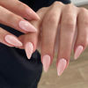 Picture of KQueenest Dusty Pink Press on Nails Medium Almond, Gel Fake Nails Press on, Glue on Nails Medium Length, Neutral Stiletto Acrylic Nails, Reusable False Nails with UV Coating for DIY Manicure in 24 Pcs