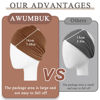 Picture of Awumbuk Wide Headbands for Women Knotted No Slip Head Bands Soft Turban Headband Hair Accessories Boho African Solid Color Head Wraps for Women Yoga Workout Pack of 6（Brown）