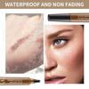 Picture of Eyebrow Contouring Pen, Waterproof Microblading Eyebrow Pencil with 4-Prong Micro-Fork-Tip Applicator, Liquid Eyebrow Pencils for women Creates Natural Looking Brows Effortlessly (Reddish Brown)