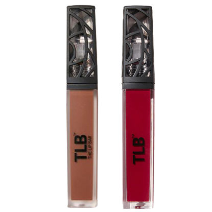 Picture of The Lip Bar - Nonstop Liquid Matte Lipstick 2-Pack, Naturalista (Soft Brown) + Rich Auntie (Deep Berry) - High Pigment - One Swipe - Long Lasting - Jojoba Oil & Vitamin E - Vegan - Make Up -.24 fl oz