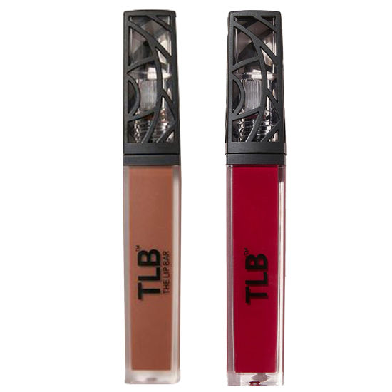 Picture of The Lip Bar - Nonstop Liquid Matte Lipstick 2-Pack, Naturalista (Soft Brown) + Rich Auntie (Deep Berry) - High Pigment - One Swipe - Long Lasting - Jojoba Oil & Vitamin E - Vegan - Make Up -.24 fl oz