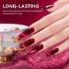 Picture of RARJSM Red Cat Eye Gel Nail Polish Diamond Dark Red Velvet Cateye Gel Polish 15ml Single Bottle with Magnet Stick Reflective Shimmer UV LED Curing Requires Soak Off for Home Salon Christmas Manicure