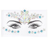 Picture of Wosois Crystal Face Stickers Star Mermaid Gems Sparkly Temporary Rhinestone Sticker Rave Party Accessories for Women and Girls (E)
