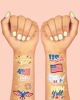 Picture of xo, Fetti Fourth of July Decorations Temporary Tattoos - 30 styles | America, Red White and Blue Party Supplies, 4th of July, USA,Memorial Day, Independence Day, Labor Day