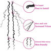 Picture of 8 Packs Crochet Hair for Black women, Goddess Locs Crochet Hair, Goddess Faux Locs with Curl Braids (12Inch, 8Packs, 1B)