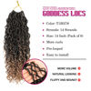 Picture of SamBraid Goddess Locs Crochet Hair 14 Inch, 8 Packs New Goddess Faux Locs Crochet Hair for Black Women, River Locs Crochet Hair with Curly Ends (14Inch, T27#, 8Packs))