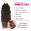 Picture of SamBraid Goddess Locs Crochet Hair 14 Inch, 8 Packs New Goddess Faux Locs Crochet Hair for Black Women, River Locs Crochet Hair with Curly Ends (14Inch, T1B/30, 8Packs))