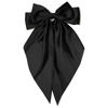 Picture of Big Hair Bows for Women: Silky Satin Hair Clips with Long Tails, Cute Ribbons and Coquette Barrettes for Girls