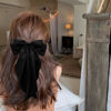 Picture of Big Hair Bows for Women: Silky Satin Hair Clips with Long Tails, Cute Ribbons and Coquette Barrettes for Girls