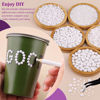 Picture of Resin Jelly Rhinestones for Crafting with B7000 Jewelry Glue, 2 Boxes White Flatback Crystals with 2Pcs 10ml Glue, Bedazzling Non Hotfix Gems for DIY Tumblers Clothing Shoes Manicure