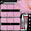 Picture of Resin Jelly Rhinestones for Crafting with B7000 Jewelry Glue, 2 Boxes Light Pink AB Flatback Crystals with 2Pcs 10ml Glue, Bedazzling Non Hotfix Gems for DIY Tumblers Clothing Shoes Manicure