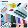 Picture of 12100Pcs Resin Rhinestones for Crafting with 3Pcs 10ml B7000 Jewelry Glue, 2 Boxes Flatback Crystals Diomand (Emerald Green) for Bedazzling Crafts DIY Nail Art，Non Hotfix Gems for Clothing Shoes