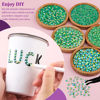 Picture of Resin Jelly Rhinestones for Crafting with B7000 Jewelry Glue, 2 Boxes Dark Green AB Flatback Crystals with 2Pcs 10ml Glue, Bedazzling Non Hotfix Gems for DIY Tumblers Clothing Shoes Manicure