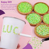Picture of Resin Jelly Rhinestones for Crafting with B7000 Jewelry Glue, 2 Boxes Fluorescent Green AB Flatback Crystals with 2Pcs 10ml Glue, Bedazzling Non Hotfix Gems for DIY Tumblers Clothing Shoes Manicure