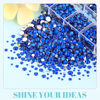 Picture of 12100Pcs Resin Rhinestones for Crafting with 3Pcs 10ml B7000 Jewelry Glue, 2 Boxes Flatback Crystals Diomand (Royal Blue) for Bedazzling Crafts DIY Nail Art Makeup，Non Hotfix Gems for Clothing Shoes