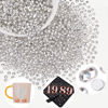 Picture of 3000PCS SS8/2.5mm Crystal Rhinestones (Clear), Bedazzling Flatback Glass Rhinestones for Crafting DIY Nail Art Makeup Decoration, Gems Diomand Charms for Tumbler Shoes Clothing Mug