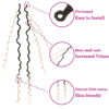 Picture of 8 Packs Goddess Faux Locs Crochet Hair for Black Women, Long Goddess Locs Crochet Hair, Boho Style Locs, River Locs Crochet Hair with Curly Ends (18Inch, OT27#, 8Packs)