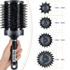 Picture of STYLEMATE Round Brush, Nano Thermal Ceramic & Ionic Tech Round Barrel Hair Brush with Boar Bristles, Roller Brush for Blow Drying, 4 Free Clips (Black, 4 inch, Barrel 2.7 Inch, 65mm)