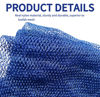 Picture of SPMKTBOZAI African Net Sponge Authentic, African Exfoliating Sponge Real African Net Black Owned, African Bath Sponge Back Scrubber, Body Exfoliator Shower Bath Accessories (Blue)