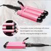 Picture of 3 Barrel Curling Iron Jumbo 1.25 inch (32mm) Hair Curling Wand Crimper Instant Heating Adjustable Hair Curler with 2 Temperature Control
