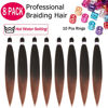 Picture of Alrence Pre Stretched Braiding Hair Long Braid 36 Inch 8 Packs Professional Braiding Hair Extensions Synthetic Crochet Twist Braids (36 Inch, T1B/30)