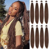 Picture of Alrence Pre Stretched Braiding Hair Long Braid 30 Inch 8 Packs Professional Braiding Hair Extensions Synthetic Crochet Twist Braids (30 Inch, 8#)