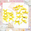 Picture of SAWINDA 20Pcs Yellow Mini Hair Bows Cute Bow Hair Clips Small Bows for Hair Sweet Claw Clips for Thick Thin Hair Satin Bowknot Hair Barrettes Hair Ribbon Hair Clips Accessories for Women Teens Girls
