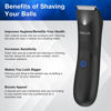 Picture of VIKICON Manscape Trimmer for Men - IPX7 Waterproof Ball Trimmer w/Light & Ceramic Blade, Body Groomer for Pubic/Body/Groin Grooming, Electric Razor Shavers, USB-C Charging, No Nicks, Gifts for Him Dad