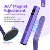 Picture of SAVILAND Handheld Magnetic U V Light for Nails: 2-in-1 Fast Curing U V Nail Dryer Nail Stamper Magnetic Stand Wireless Handheld LCD Display Screen Nail Light Portable Mini Nail Dryer Gel Lamp Light