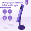 Picture of SAVILAND Handheld Magnetic U V Light for Nails: 2-in-1 Fast Curing U V Nail Dryer Nail Stamper Magnetic Stand Wireless Handheld LCD Display Screen Nail Light Portable Mini Nail Dryer Gel Lamp Light