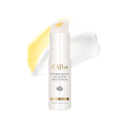 Picture of d'alba Piedmont Italian White Truffle Double Serum All-in-one Multi Balm, Vegan Skincare with Vitamin C and Vegan Collagen, 3-in-1 Anti Wrinkle, Eye Treatment, Dark Spot Remover
