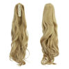 Picture of OMGREAT Claw Ponytail Hair Extension One Piece Cute Clip in on Ponytail Claw Synthetic Straight Curly Hairpieces 18" Curly Ash Blonde