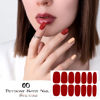 Picture of 140 Pcs 10 Sheets Solid Color Full Wrap Nail Stickers Nail Polish Strips Gradient Stickers Glitter Self Adhesive DIY Art Decals Strips with 2 Pcs Nail Files for Holiday Nail Decor (Pure Color Style)