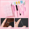 Picture of Auroray 2200 Pcs Clear Hair Ties, Hair Loop Styling Tool Set with Hair Tie Cutter, Elastic Hair Accessories for Toddler Baby Girl Women