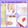 Picture of NXJ INFILILA Lint Free Nail Wipes, 540PCS Nail Supplies Nail Stuff Nail Polish Remover Wipes, Super Absorbent Dry Nail Prep Wipes Lash Extensions Glue Cleaning Wipes for Nail Art