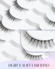 Picture of Natural Lashes Natural Eyelashes Short Eyelashes Natural Look False Eyelashes Wispy Eye Lashes 10mm Small Lashes Fake Lashes K50