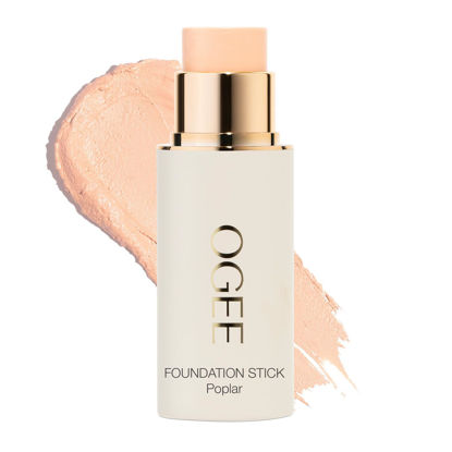 Picture of Ogee Sculpted Complexion Foundation Stick (Poplar 0.10C Fair, White-Pink Undertones) Full Coverage Foundation Makeup - Instantly Balance & Even Complexion - 70% Organic Ingredients