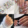 Picture of 4 Boxes Flatback Rhinestones and Pearls Nail Charms for Acrylics - Crystals, Half Rounds, and Accessories for DIY Nail Art Decor