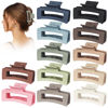 Picture of 12 Pack 3.5" Medium Hair Claw Clips for Women Thick Thin Hair, Strong Hold Matte Banana Hair Clips