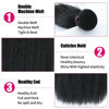 Picture of 20 inch Kinky Straight Bundles Yaki Straight Human Hair 1 Bundles Natural Black Color 100% Unprocessed Brazilian Virgin Hair Kinky Straight Human Hair For Black Women