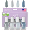 Picture of Eternal Gray Nail Polish Set for Women (MINIMALIST) - Light Nail Polish Set for Girls - Lasting & Quick Dry Natural Nail Polish Kit for Home DIY Manicure & Pedicure - Made in USA, 13.5mL (Set of 4)