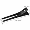 Picture of Wobe Hairdressing Double Prong Curl Clips, 50pcs 1.8" Metal Alligator Hairpins for Hair Bow Pin Curl, Styling Clips for Hair Salon Barber (Black)